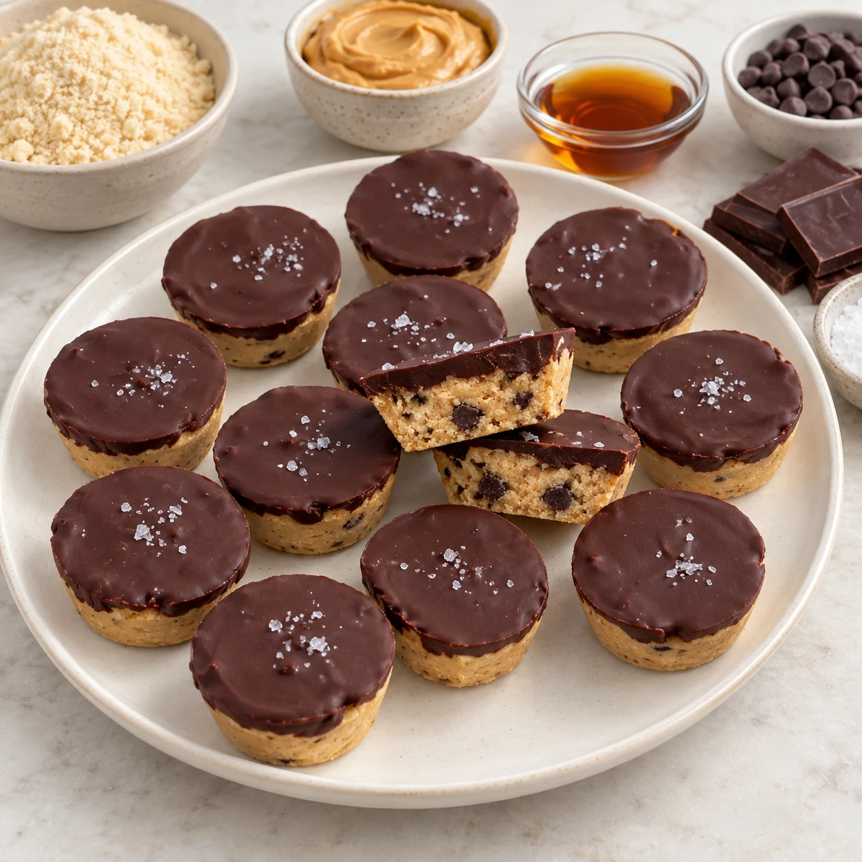 Bouchées façon cookie dough amande et cacahuète