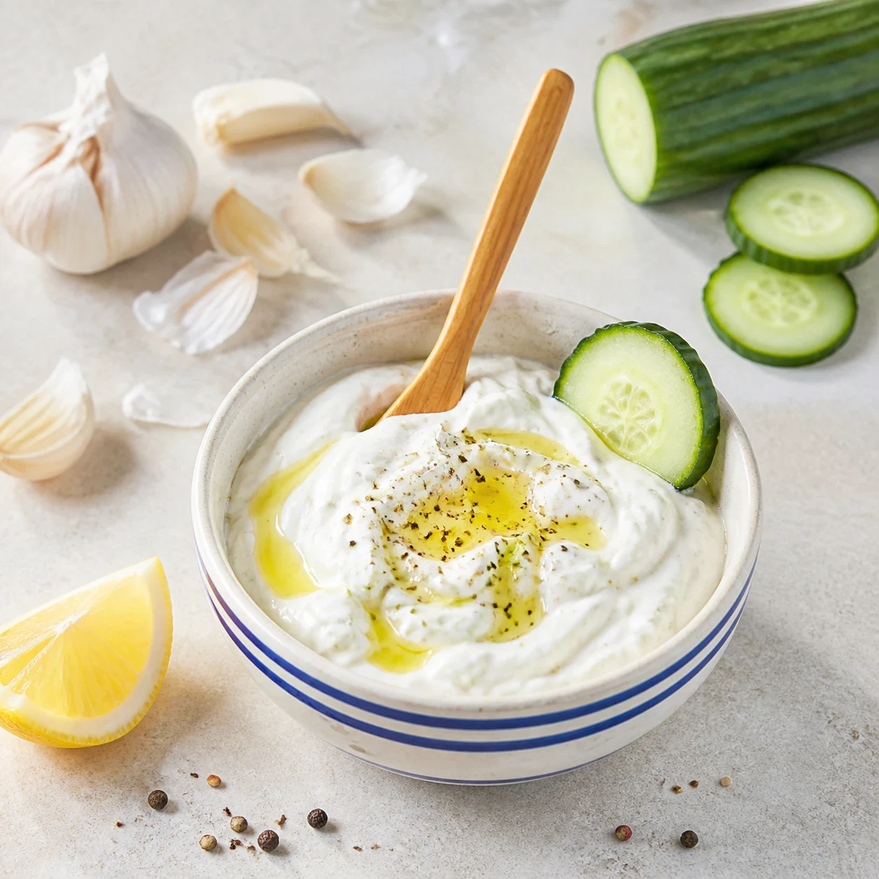 Tzatziki végétal au yaourt de soja