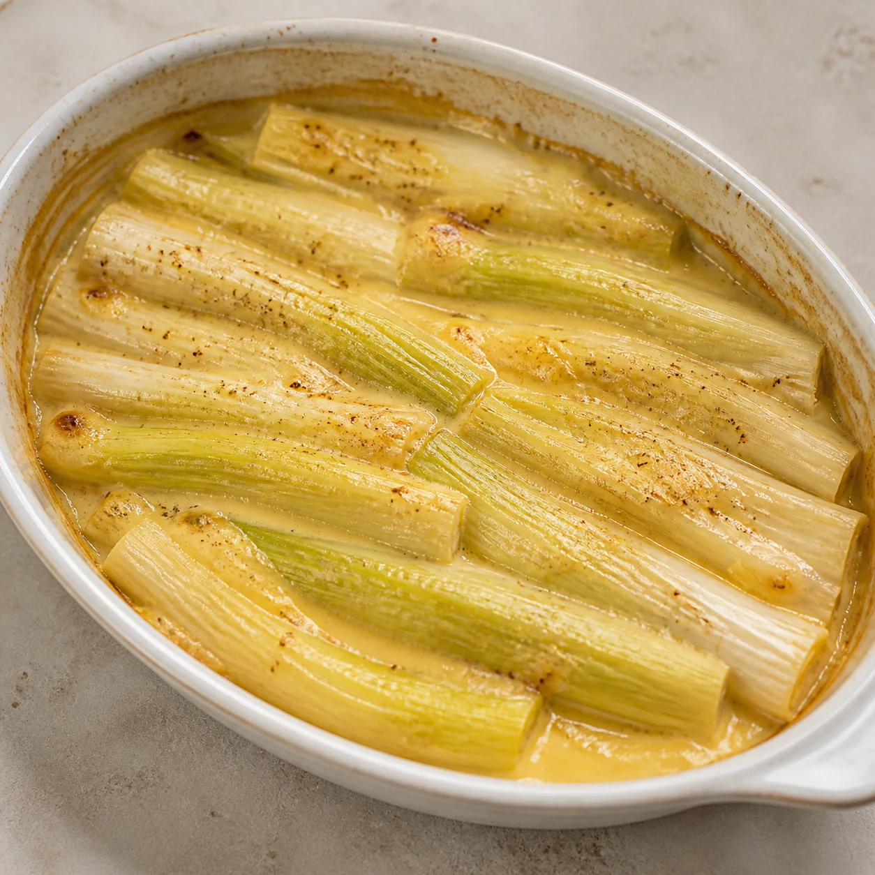 Gratin de poireaux