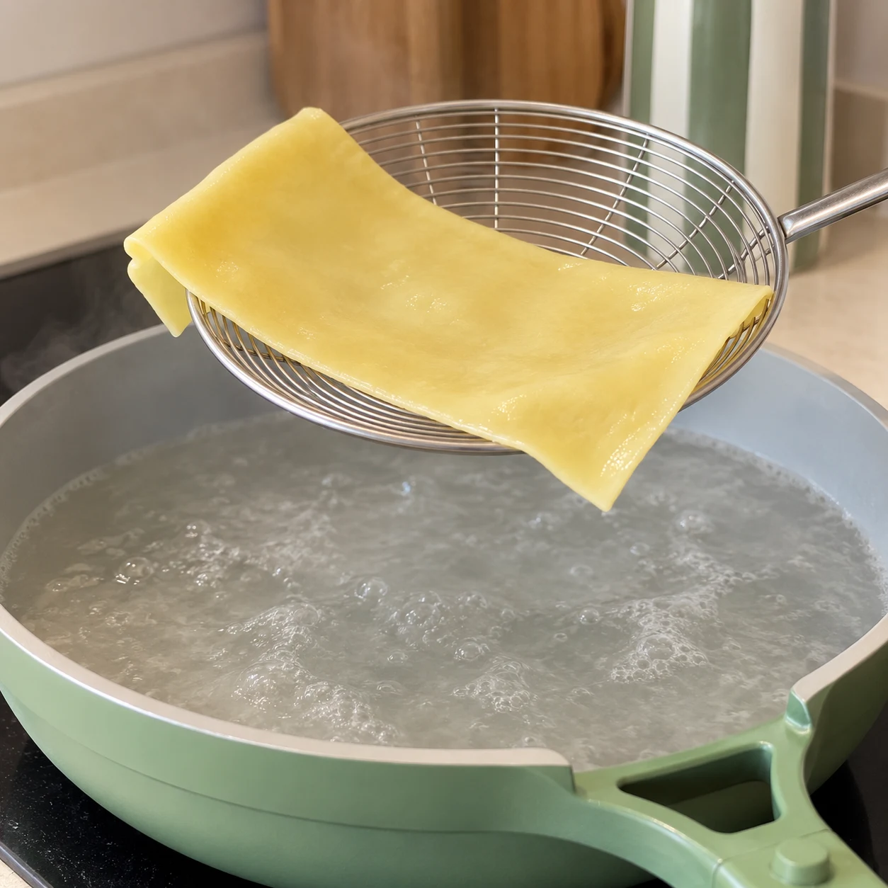 Égoutter les plaques : Les plaques sont entières et ne laissent plus couler de filet d’eau.