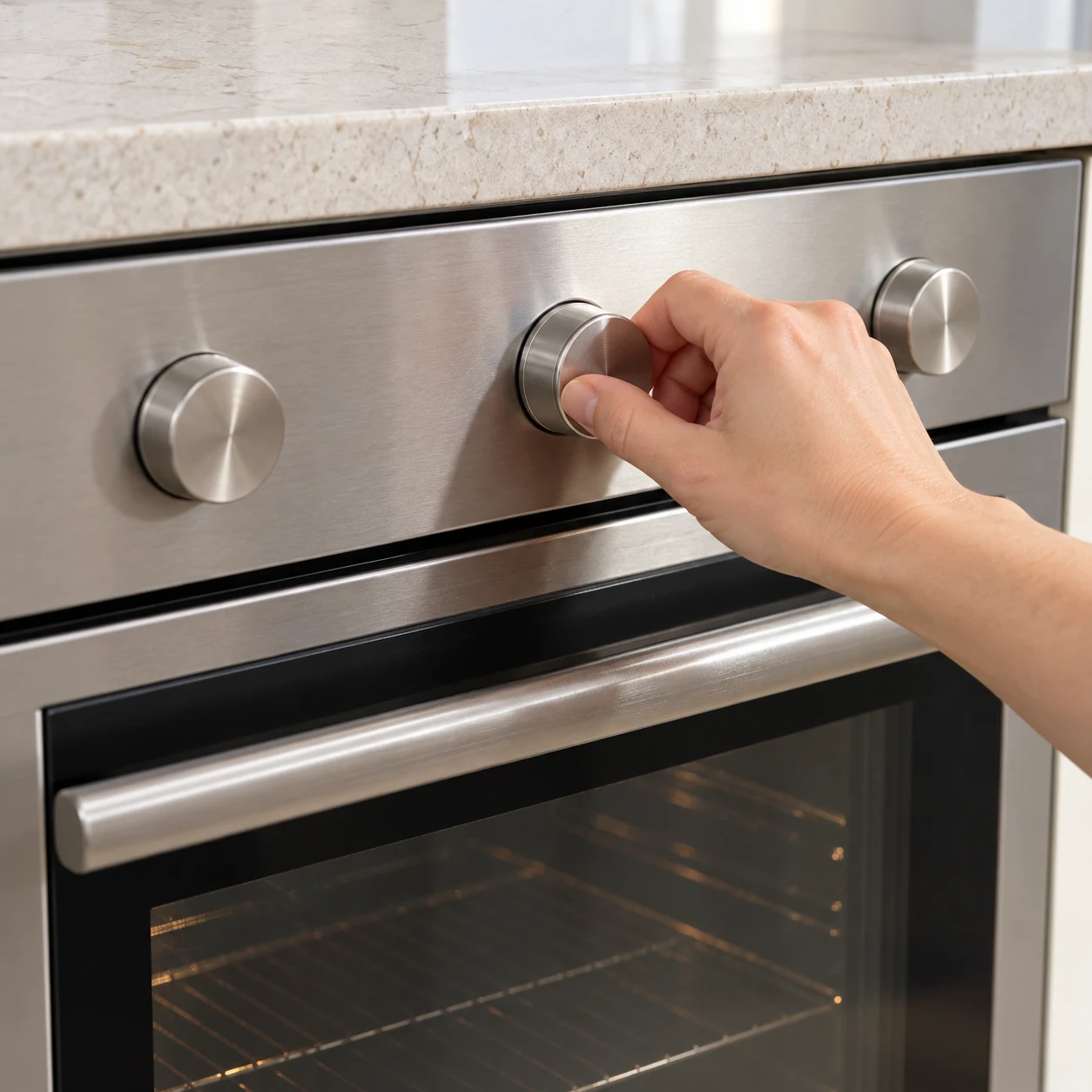 Préchauffez le four à 180 °C pour la cuisson des croquettes. Montrer cette seule action et le résultat décrit, sans texte.