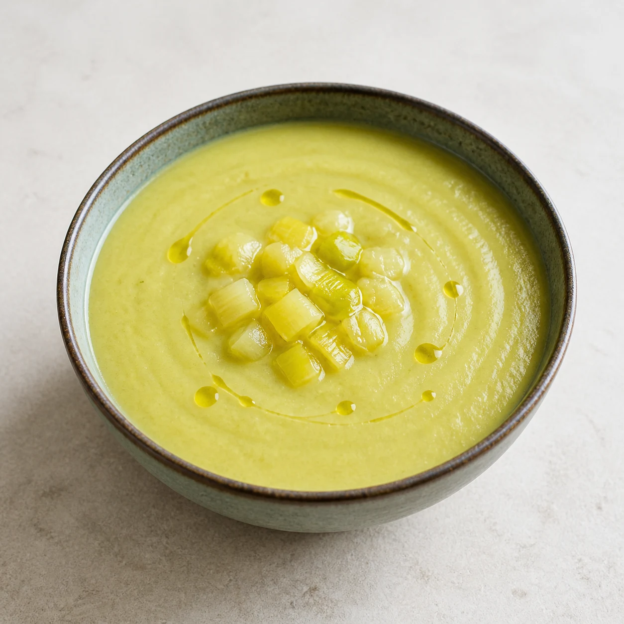Potage poireaux–pommes de terre parisien